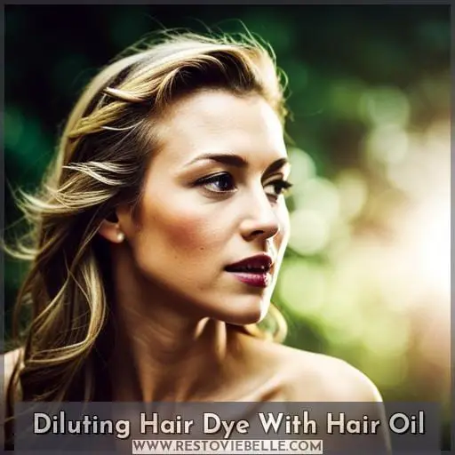 Diluting Hair Dye With Hair Oil