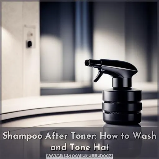 do you shampoo after toner