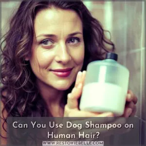 dog shampoo on human hair