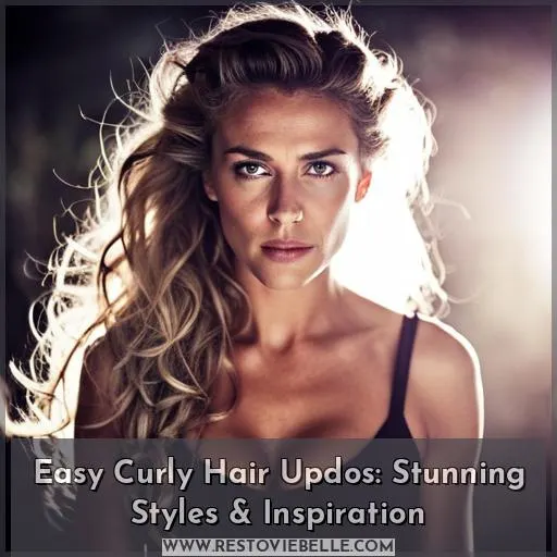 easy curly hair updos