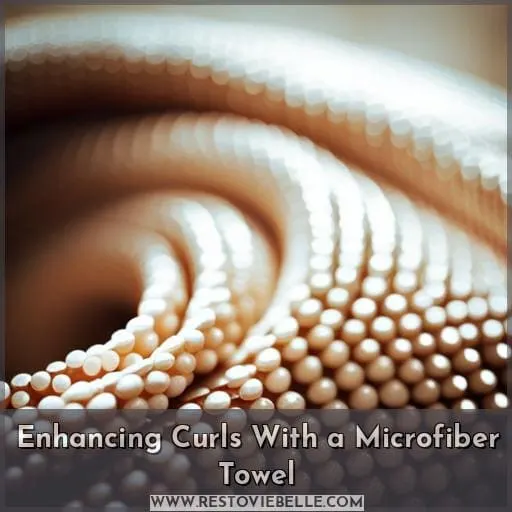 Enhancing Curls With a Microfiber Towel