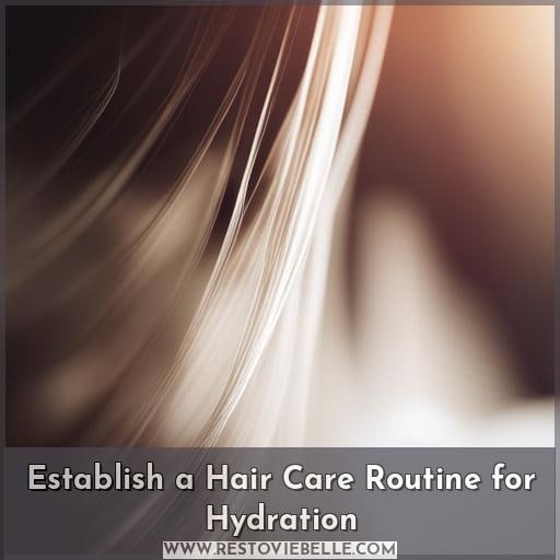Establish a Hair Care Routine for Hydration