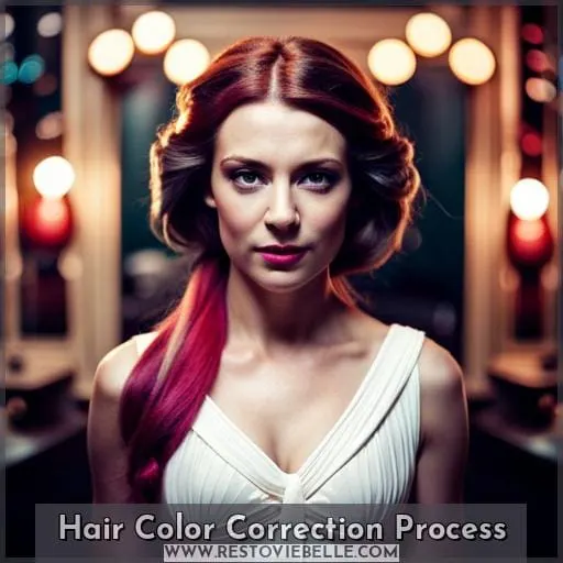 Hair Color Correction Process