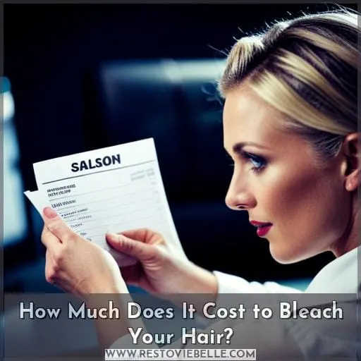 how much does it cost to bleach your hair