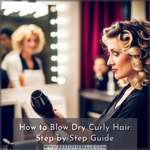 how to blow dry curly hair