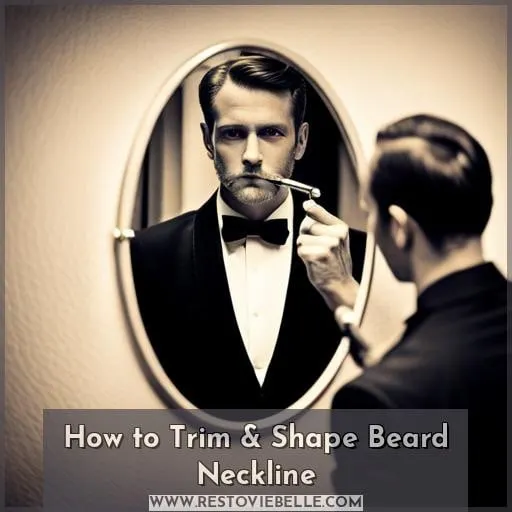 how to cut beard under chin