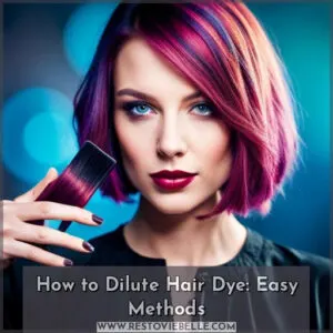 how to dilute hair dye
