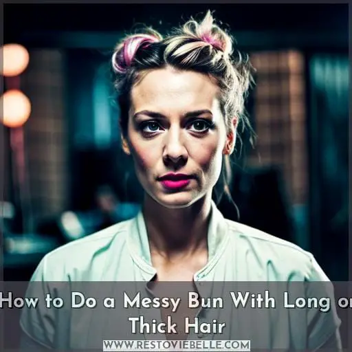 How to Do a Messy Bun With Long or Thick Hair