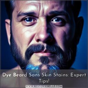 how to dye beard without staining skin