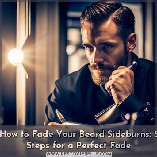 how to fade beard sideburns