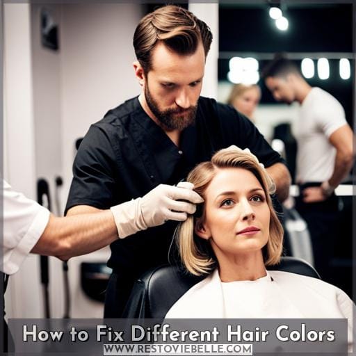 How to Fix Different Hair Colors