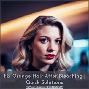 how to fix orange hair after bleaching
