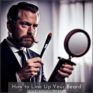 how to line up beard