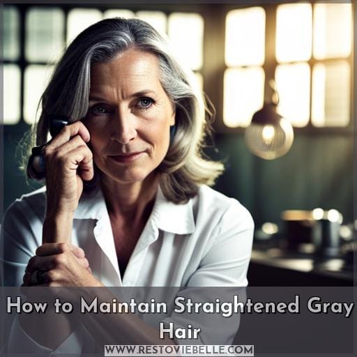 How to Maintain Straightened Gray Hair