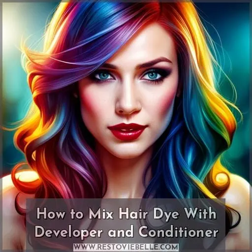 How to Mix Hair Dye With Developer and Conditioner