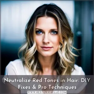 how to neutralize red tones in hair at home
