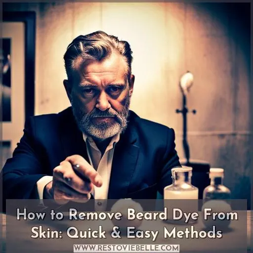 how to remove beard dye from skin