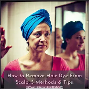 how to remove hair dye from scalp