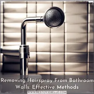 how to remove hairspray from bathroom walls