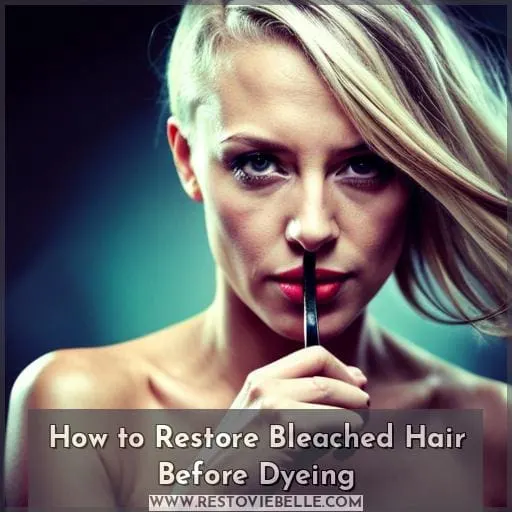 How to Restore Bleached Hair Before Dyeing