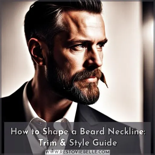 how to shape a beard neckline