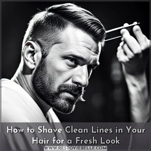 how to shave lines in hair