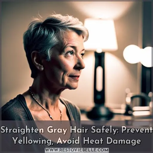 how to straighten gray hair