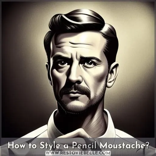 How to Style a Pencil Moustache