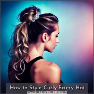 how to style curly frizzy hair