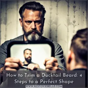 how to trim a ducktail beard