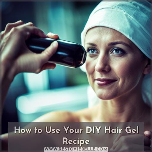 How to Use Your DIY Hair Gel Recipe