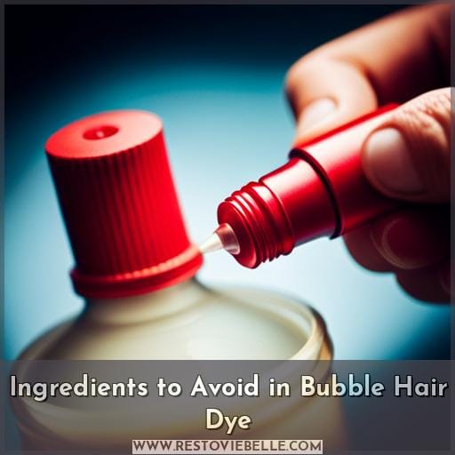 Ingredients to Avoid in Bubble Hair Dye Ingredients to Avoid in Bubble Hair Dye