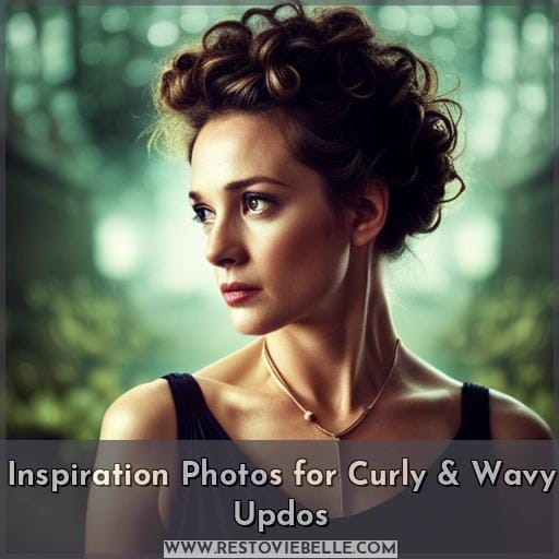 Inspiration Photos for Curly & Wavy Updos