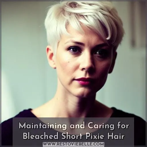 Maintaining and Caring for Bleached Short Pixie Hair
