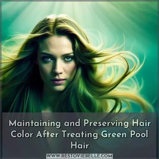 Maintaining and Preserving Hair Color After Treating Green Pool Hair