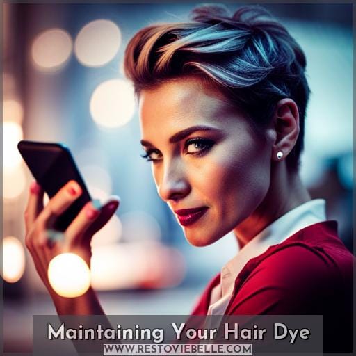 Maintaining Your Hair Dye