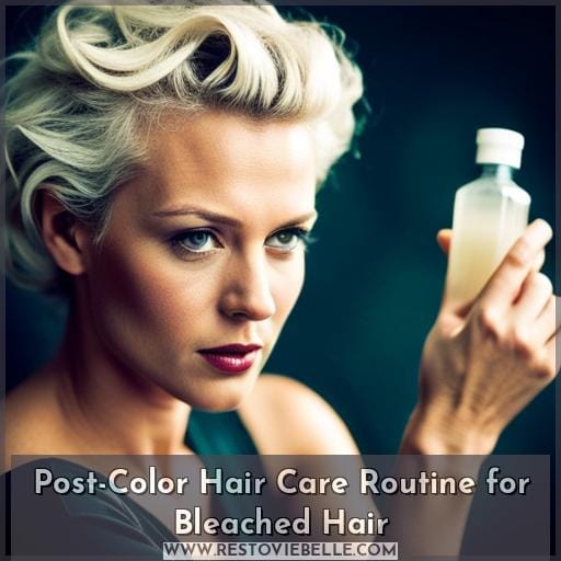 Post-Color Hair Care Routine for Bleached Hair