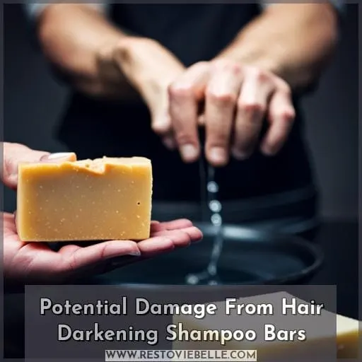 Potential Damage From Hair Darkening Shampoo Bars