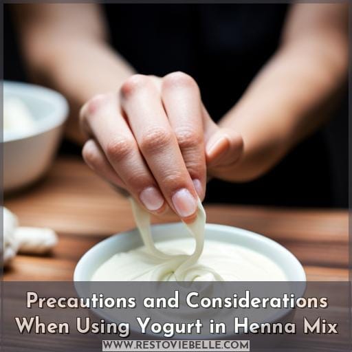 Precautions and Considerations When Using Yogurt in Henna Mix Precautions and Considerations When Using Yogurt in Henna Mix