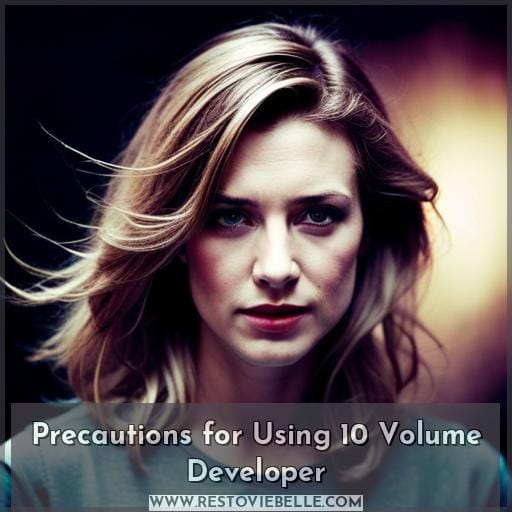 Precautions for Using 10 Volume Developer