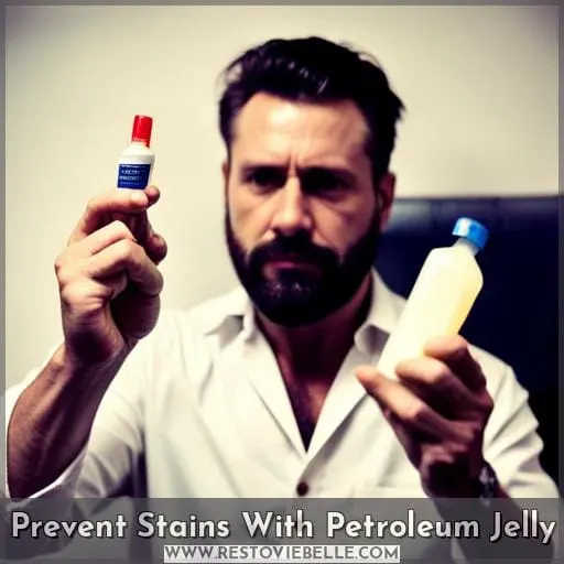Prevent Stains With Petroleum Jelly