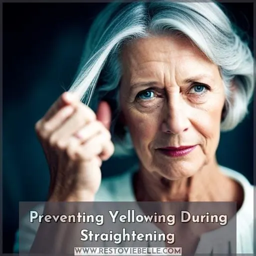 Preventing Yellowing During Straightening