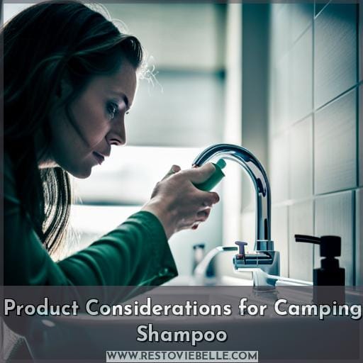 Product Considerations for Camping Shampoo
