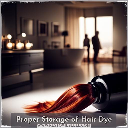 Proper Storage of Hair Dye Proper Storage of Hair Dye