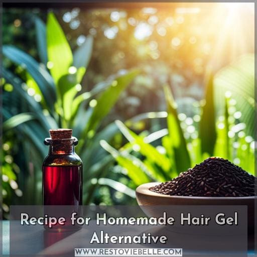 Recipe for Homemade Hair Gel Alternative