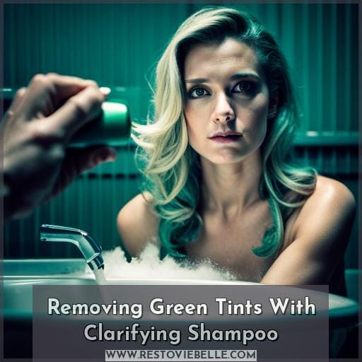Removing Green Tints With Clarifying Shampoo