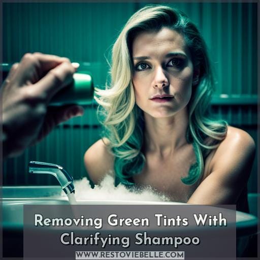 Removing Green Tints With Clarifying Shampoo Removing Green Tints With Clarifying Shampoo