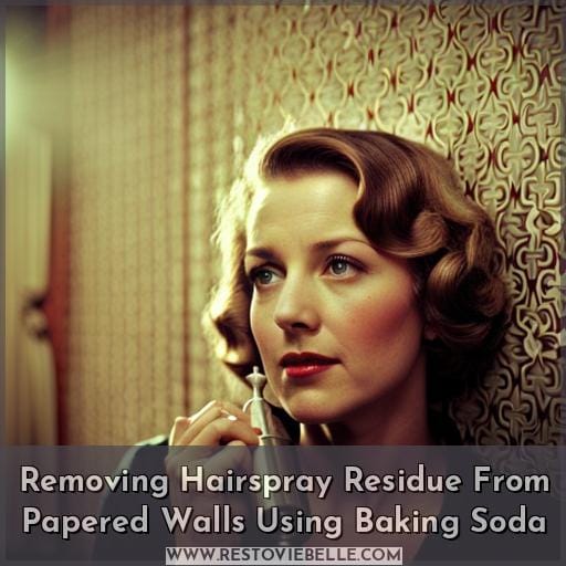 Removing Hairspray Residue From Papered Walls Using Baking Soda