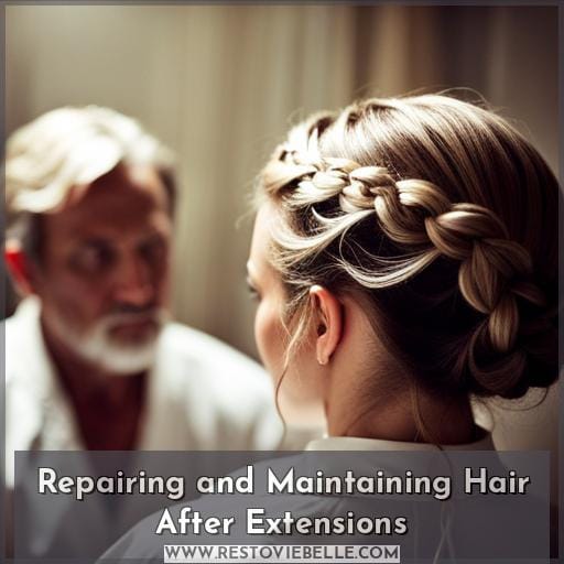 Repairing and Maintaining Hair After Extensions