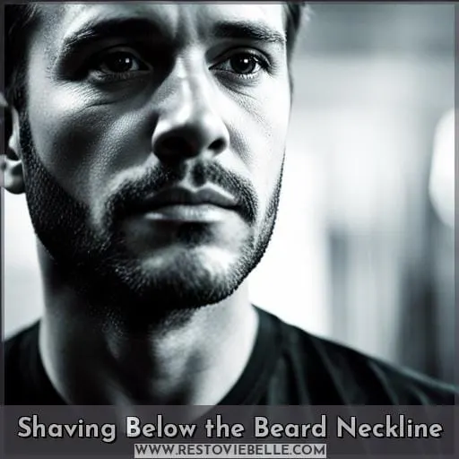 Shaving Below the Beard Neckline